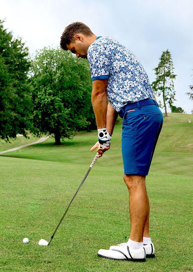 man playing golf