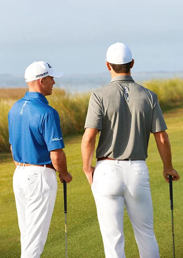 two men on the golf course