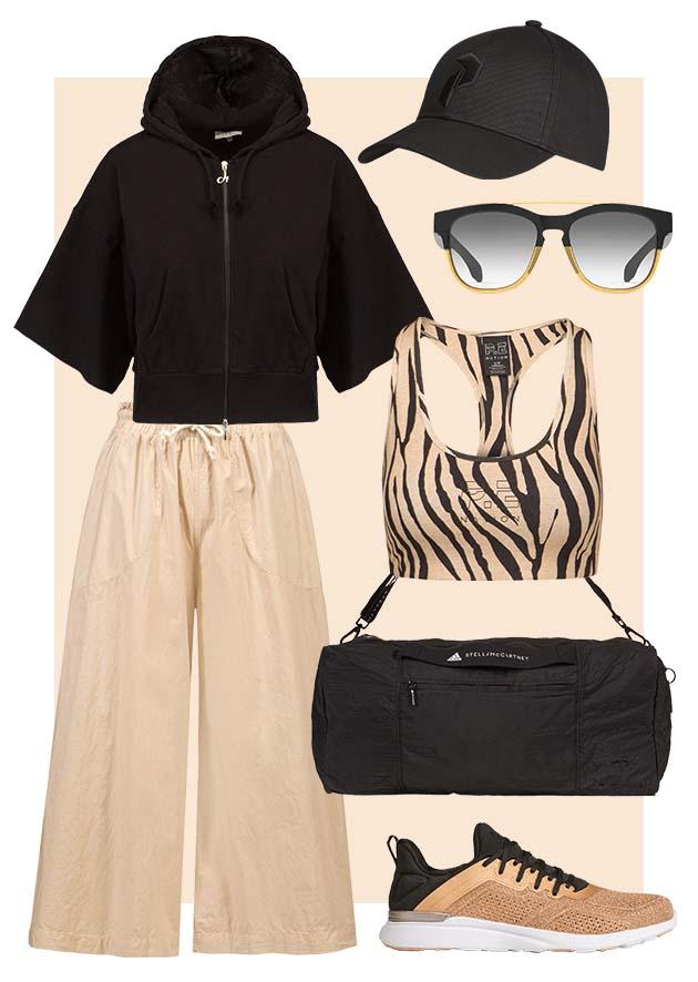 Styling s culottes ve stylu athleisure