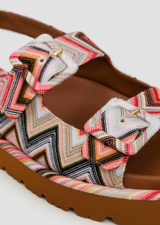 Kolorowe damskie sandały marki Missoni 