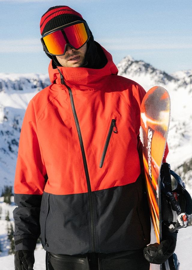  Mężczyzna w goglach na snowboard