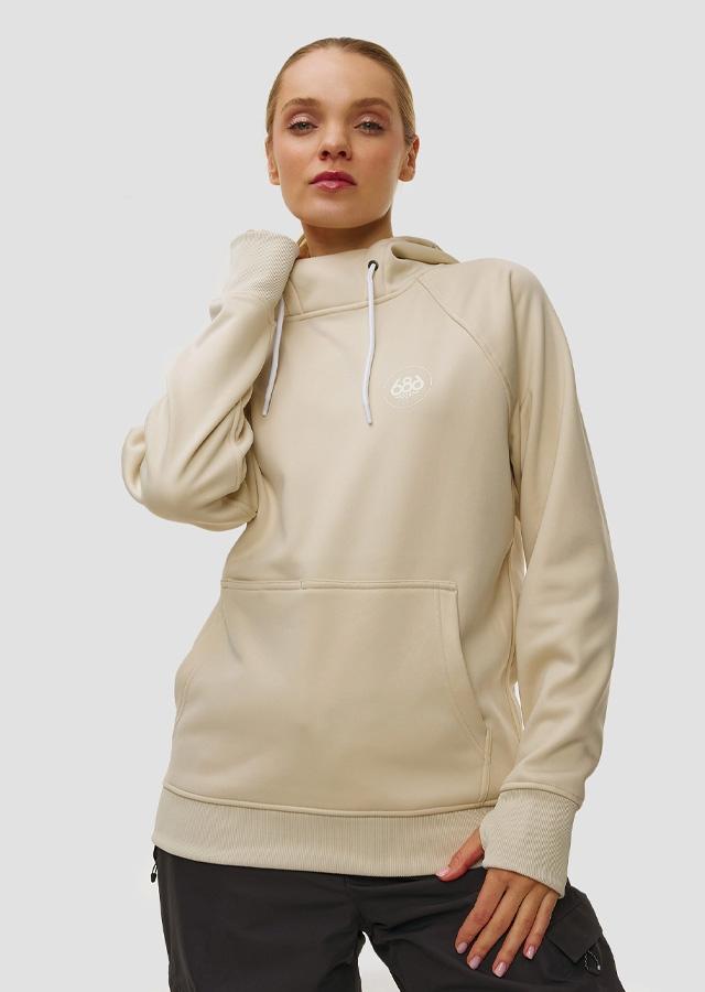 Beżowa bluza snowboardowa dla kobiet 