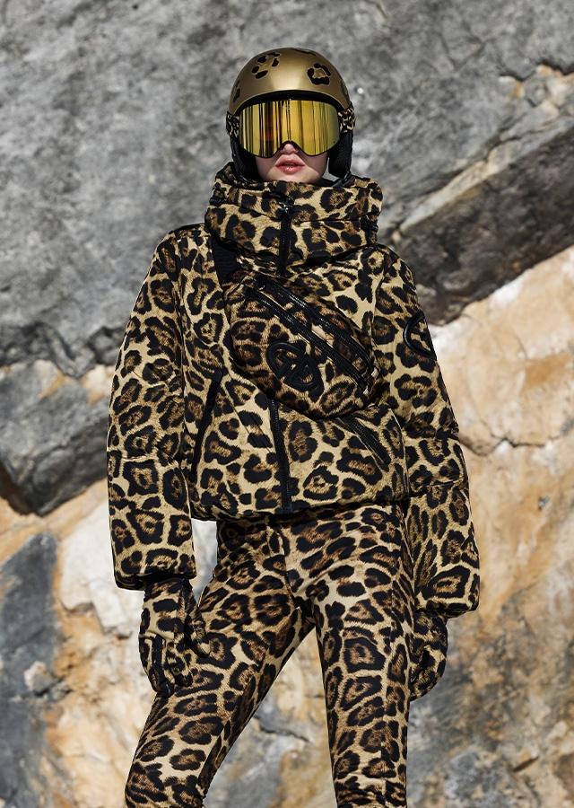 Panterkowa kurtka narciarska od marki Goldbergh Panterkowa kurtka narciarska od marki Goldbergh