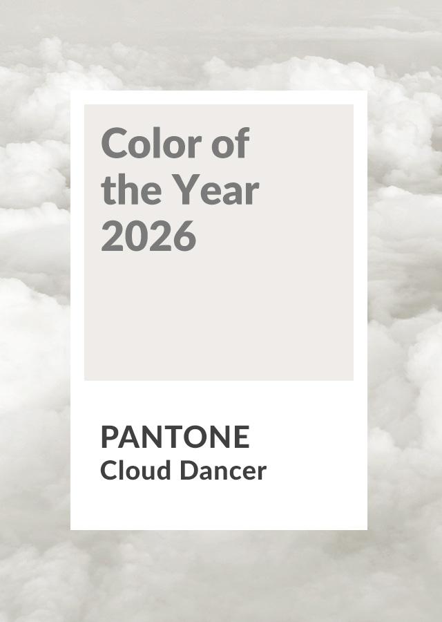 Kolor roku 2026 według Instytutu Pantone – Cloud Dancer Kolor roku 2026 według Instytutu Pantone – Cloud Dancer